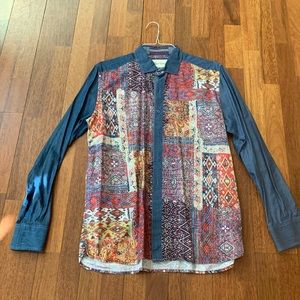 Robert Graham mens dress shirt size Large